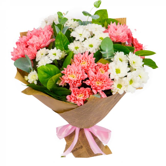 Букет цветов "В теплых объятиях" Букет цветов "В теплых объятиях"