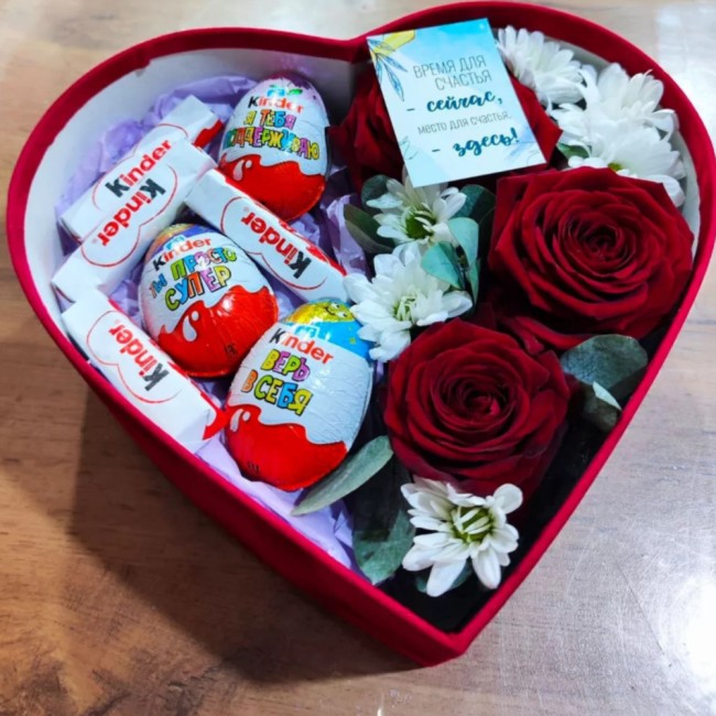 Букет цветов "Сладкое сердце" Букет цветов "Сладкое сердце"